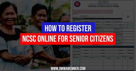 www ncsc gov ph registration form online|How to Register NCSC Senior Citizens Online .